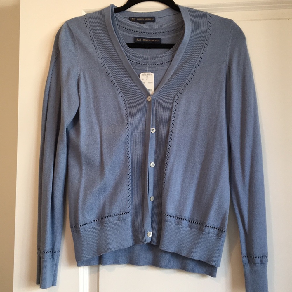 🎀Brooks Brothers Blue Cardigan